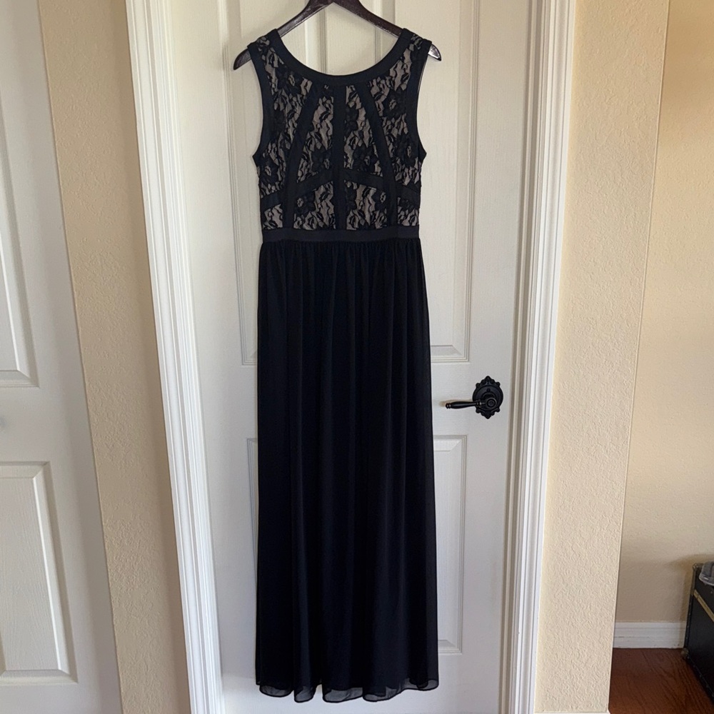 ECI Black Lace Maxi Dress